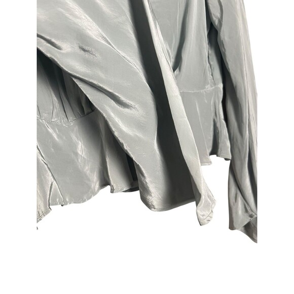 Madewell‎  Bell-Sleeve Wrap Top Blue-Gray Size 4 New  NP057 Faded river - Picture 8 of 14